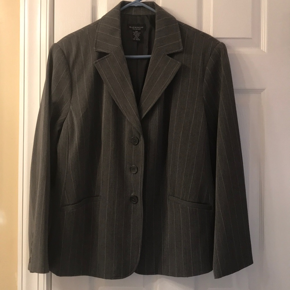 Classic pinstriped Grey Blazer